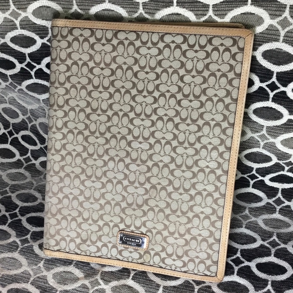 Coach Signature Vintage Portfolio Folder Case EUC